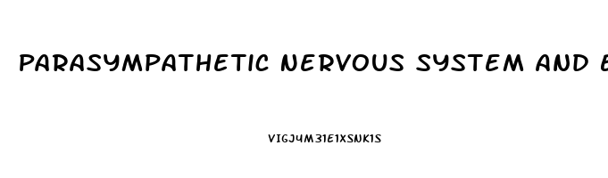 Parasympathetic Nervous System And Erectile Dysfunction