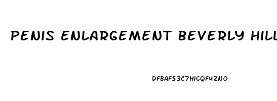 Penis Enlargement Beverly Hills Ca