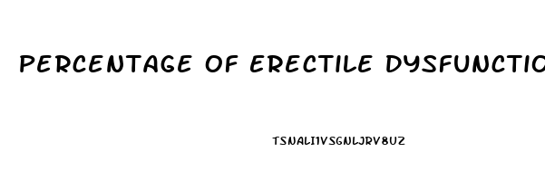 Percentage Of Erectile Dysfunction