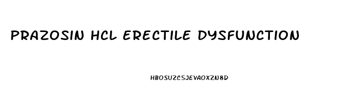 Prazosin Hcl Erectile Dysfunction