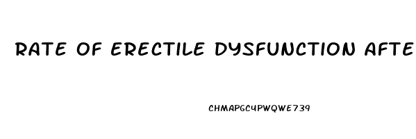 Rate Of Erectile Dysfunction After Turp