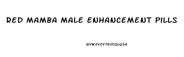 Red Mamba Male Enhancement Pills