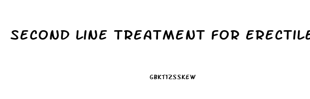 Second Line Treatment For Erectile Dysfunction