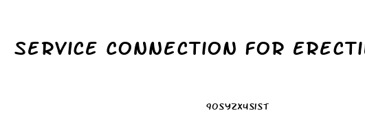 Service Connection For Erectile Dysfunction