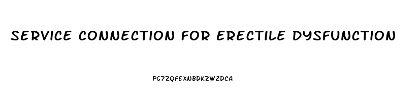 Service Connection For Erectile Dysfunction