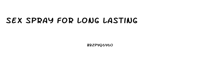 Sex Spray For Long Lasting