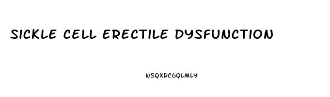 Sickle Cell Erectile Dysfunction