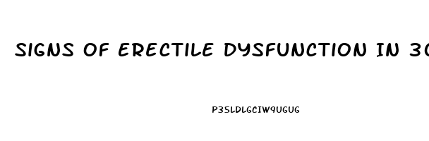 Signs Of Erectile Dysfunction In 30s