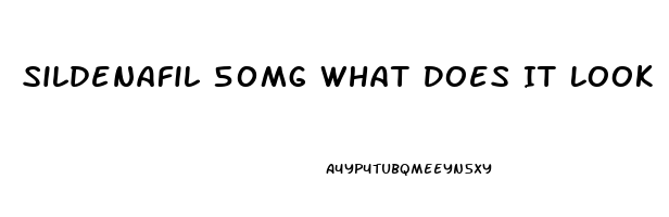 Sildenafil 50mg What Does It Look Like