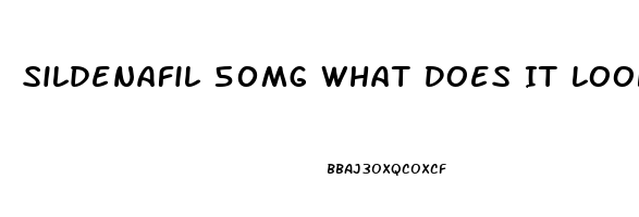 Sildenafil 50mg What Does It Look Like