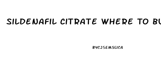 Sildenafil Citrate Where To Buy