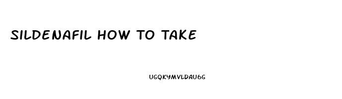 Sildenafil How To Take