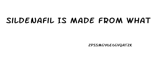 Sildenafil Is Made From What