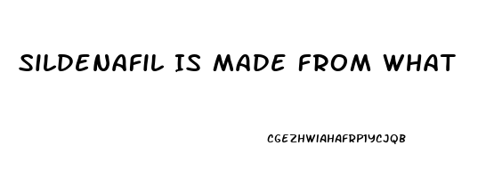 Sildenafil Is Made From What