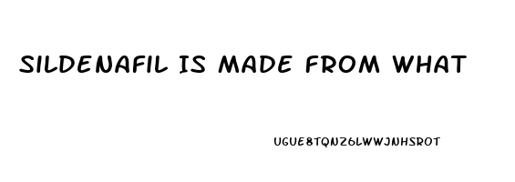 Sildenafil Is Made From What