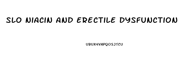 Slo Niacin And Erectile Dysfunction
