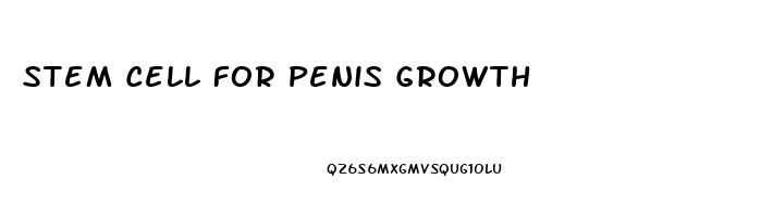 Stem Cell For Penis Growth