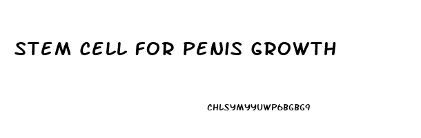 Stem Cell For Penis Growth