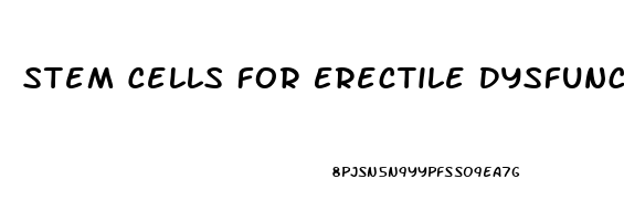 Stem Cells For Erectile Dysfunction 2023