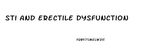 Sti And Erectile Dysfunction