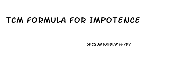 Tcm Formula For Impotence