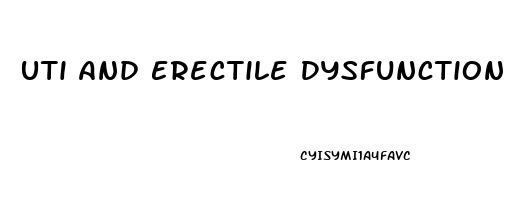 Uti And Erectile Dysfunction