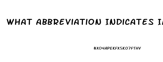 What Abbreviation Indicates Impotence In The Male