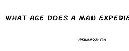 What Age Does A Man Experience Erectile Dysfunction