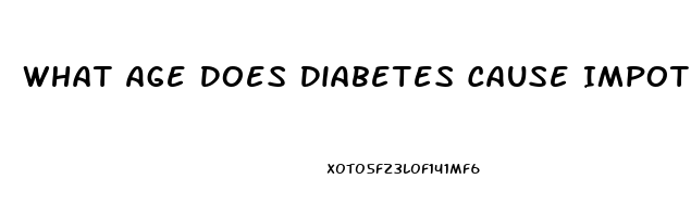 What Age Does Diabetes Cause Impotence