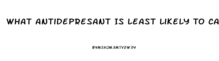 What Antidepresant Is Least Likely To Cause Impotence Issues