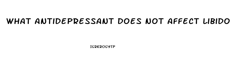 What Antidepressant Does Not Affect Libido