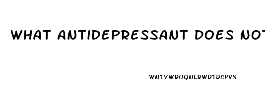 What Antidepressant Does Not Affect Libido