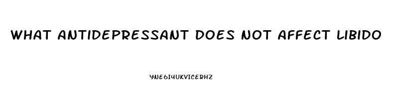 What Antidepressant Does Not Affect Libido