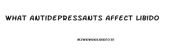 What Antidepressants Affect Libido