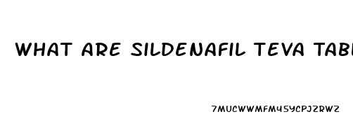 What Are Sildenafil Teva Tablets