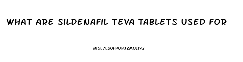 What Are Sildenafil Teva Tablets Used For