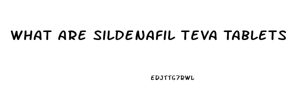 What Are Sildenafil Teva Tablets