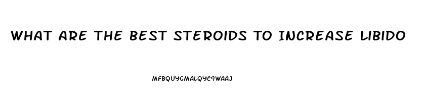 What Are The Best Steroids To Increase Libido