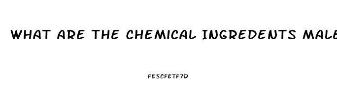 What Are The Chemical Ingredents Male Enhancement Pill