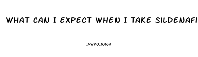 What Can I Expect When I Take Sildenafil