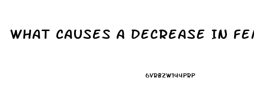 What Causes A Decrease In Female Libido