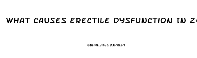 What Causes Erectile Dysfunction In 20s