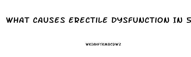 What Causes Erectile Dysfunction In 50s