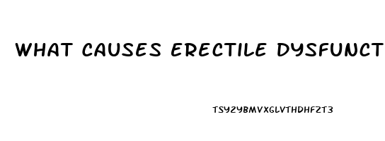 What Causes Erectile Dysfunction In Males