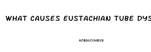 What Causes Eustachian Tube Dysfunction