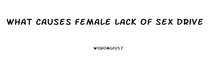 What Causes Female Lack Of Sex Drive