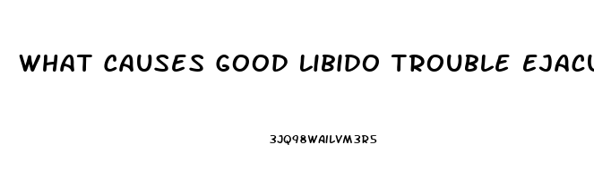 What Causes Good Libido Trouble Ejaculating