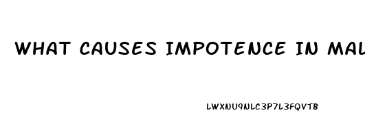 What Causes Impotence In Males