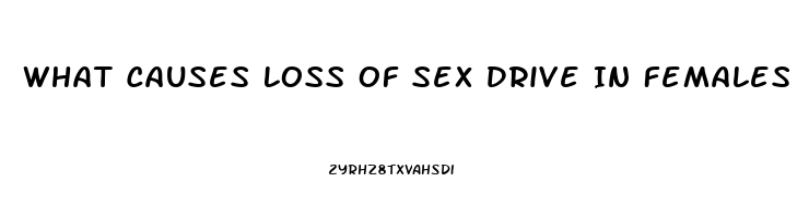 What Causes Loss Of Sex Drive In Females