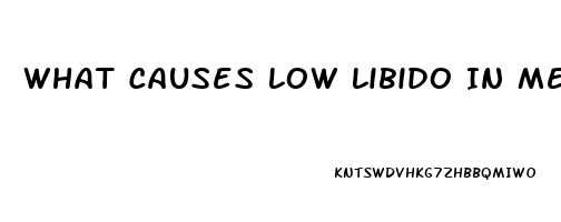 What Causes Low Libido In Men